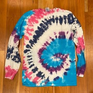 Long Sleeve Tie Dye Top